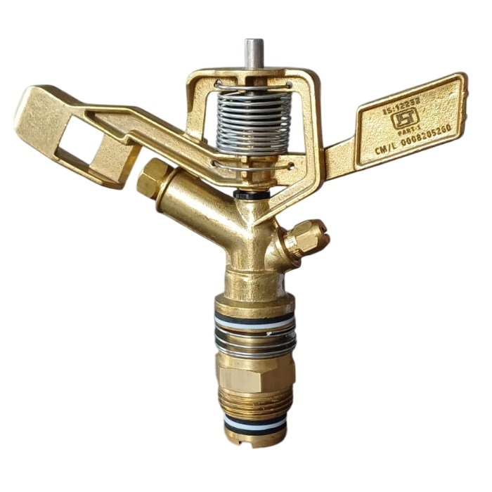 3/4 inch (20 mm) Brass Sprinkler Full-Circle 360° [ISI] Gold