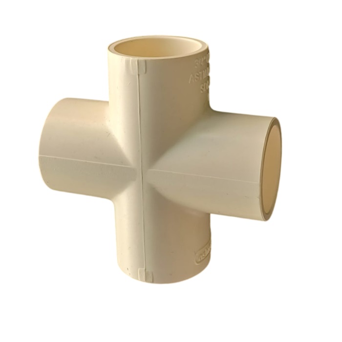 CPVC 4-Way Cross Tee 1/2 inch (15.90 mm) SDR-11