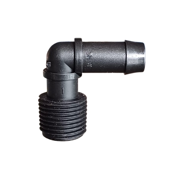 Barbed Threaded Elbow 1/2" x 16 mmID for Swing pipe
